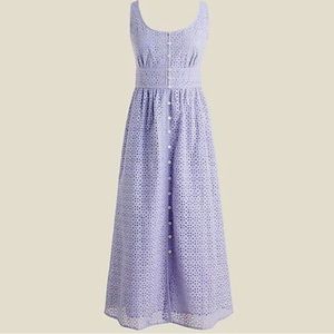 J Crew eyelet button front dress